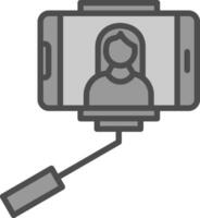 Selfie stick Vector Icon Design