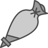Pastelería bolso vector icono diseño