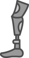Robot leg Vector Icon Design