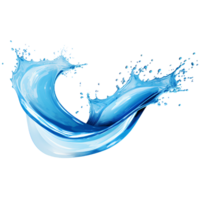 acqua schizzare colorato ai generativo png