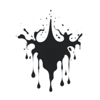 water splatter colorful ai generative png