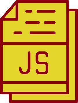 Js File Format Vector Icon Design