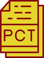 Pct File Format Vector Icon Design