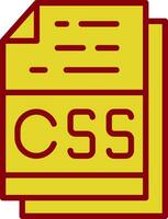 Css File Format Vector Icon Design