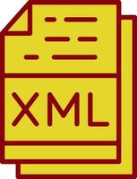 Xml File Format Vector Icon Design