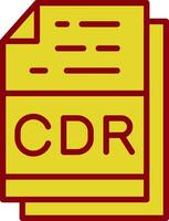 Cdr File Format Vector Icon Design