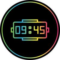 Digital clock Vector Icon Design