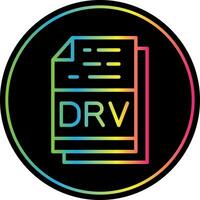 Drv File Format Vector Icon Design