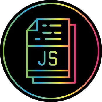 Js File Format Vector Icon Design