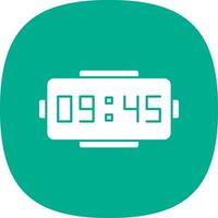 Digital clock Vector Icon Design