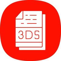 3ds File Format Vector Icon Design