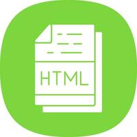 Html File Format Vector Icon Design