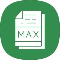 Max File Format Vector Icon Design