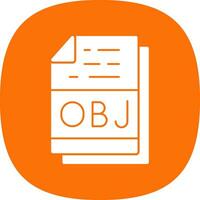 Obj File Format Vector Icon Design