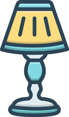 color icon for lamp