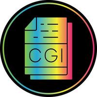 Cgi File Format Vector Icon Design