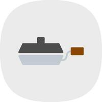 Frying pan Vector Icon Design