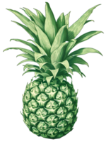 ananas illustration ai génératif png