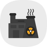 diseño de icono de vector de energía nuclear