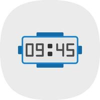 Digital clock Vector Icon Design