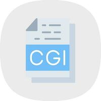 Cgi File Format Vector Icon Design