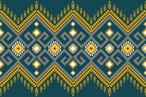 ethnic geometric seamless pattern. Geometric ethnic pattern can be used in fabric design for clothes, decorative paper, wrapping, textile, embroidery, illustration, vector, carpet vector