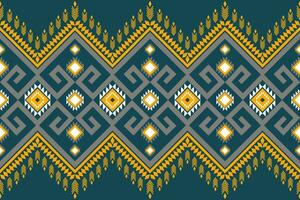 ethnic geometric seamless pattern. Geometric ethnic pattern can be used in fabric design for clothes, decorative paper, wrapping, textile, embroidery, illustration, vector, carpet vector