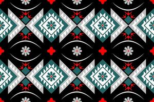 ethnic geometric seamless pattern. Geometric ethnic pattern can be used in fabric design for clothes, decorative paper, wrapping, textile, embroidery, illustration, vector, carpet vector