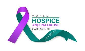 Hospice and Palliative care day is observed each year in October . Banner, poster, card, background design. vector