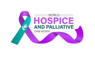 Hospice and Palliative care day is observed each year in October . Banner, poster, card, background design. vector