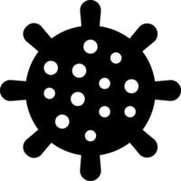 solid icon for infectious vector