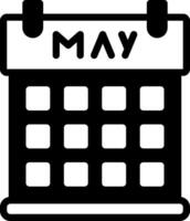 solid icon for may vector