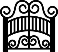 solid icon for gates vector