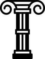 solid icon for columns vector