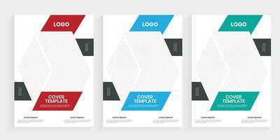 New stylish one folded brochure cover design, annual report layout graphics vector