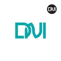 Letter DNI Monogram Logo Design vector