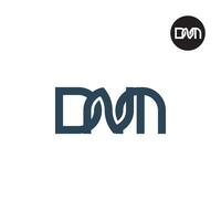 Letter DNM Monogram Logo Design vector