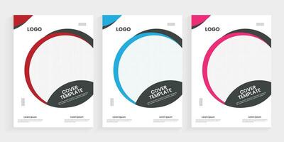 Professional a4 size brochure cover design, one pages leaflet, annual report design vector