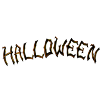 Halloween inscription black. illustration for Halloween png