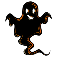 Halloween ghost black.  illustration for Halloween png