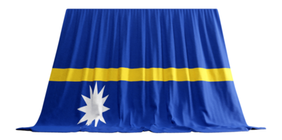 Nauru Flag Curtain in 3D Rendering called Flag of Nauru png