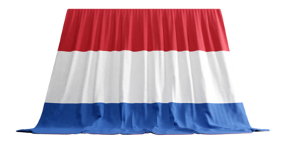 Niederlande Flagge Vorhang im 3d Rendern namens Flagge von Niederlande png
