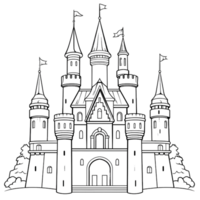 Château illustration ai génératif png