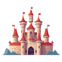 castle illustration ai generative png