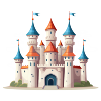 castle illustration ai generative png