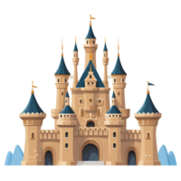 castello illustrazione ai generativo png