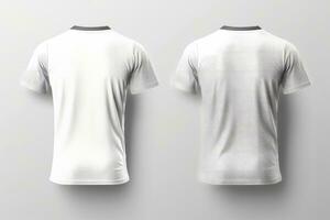 Mockup sports football team uniforms white shirt, Generative AI illustration photo