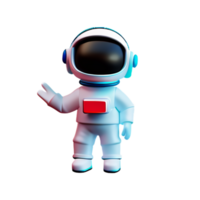 astronauta espacio dibujos animados ai generativo png