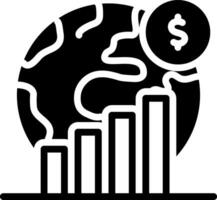 solid icon for economic vector