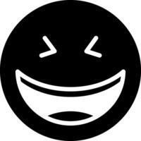 solid icon for jokes vector